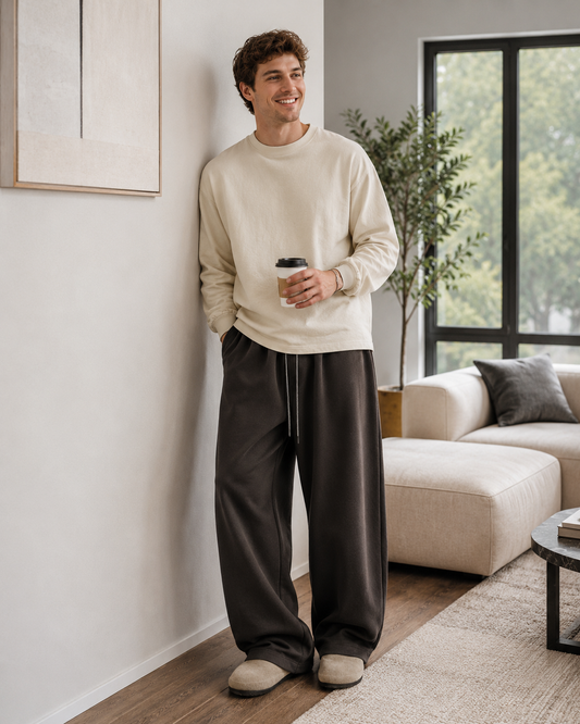 Cruz | Pantalons Larges avec Cordon de Serrage et Coupe Décontractée