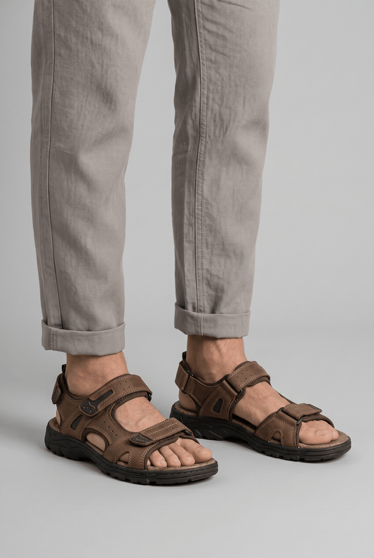 Griffin | Sandales Décontractées à Double Velcro pour Extérieur