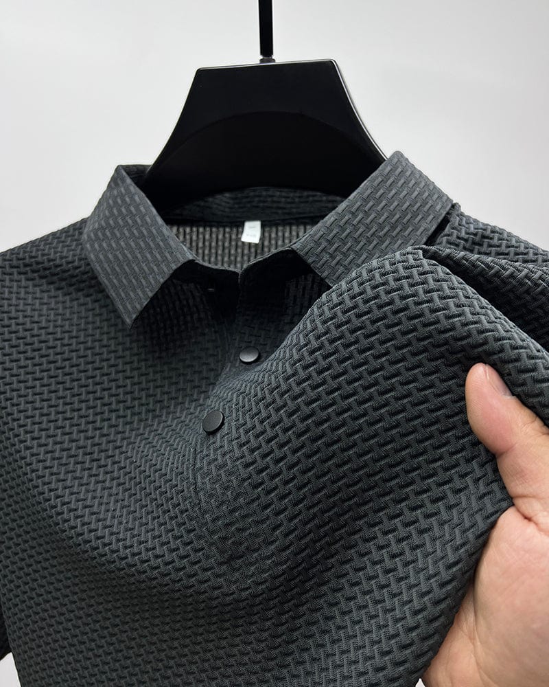 Jax | Polo Texturé à Manches Courtes avec Boutons