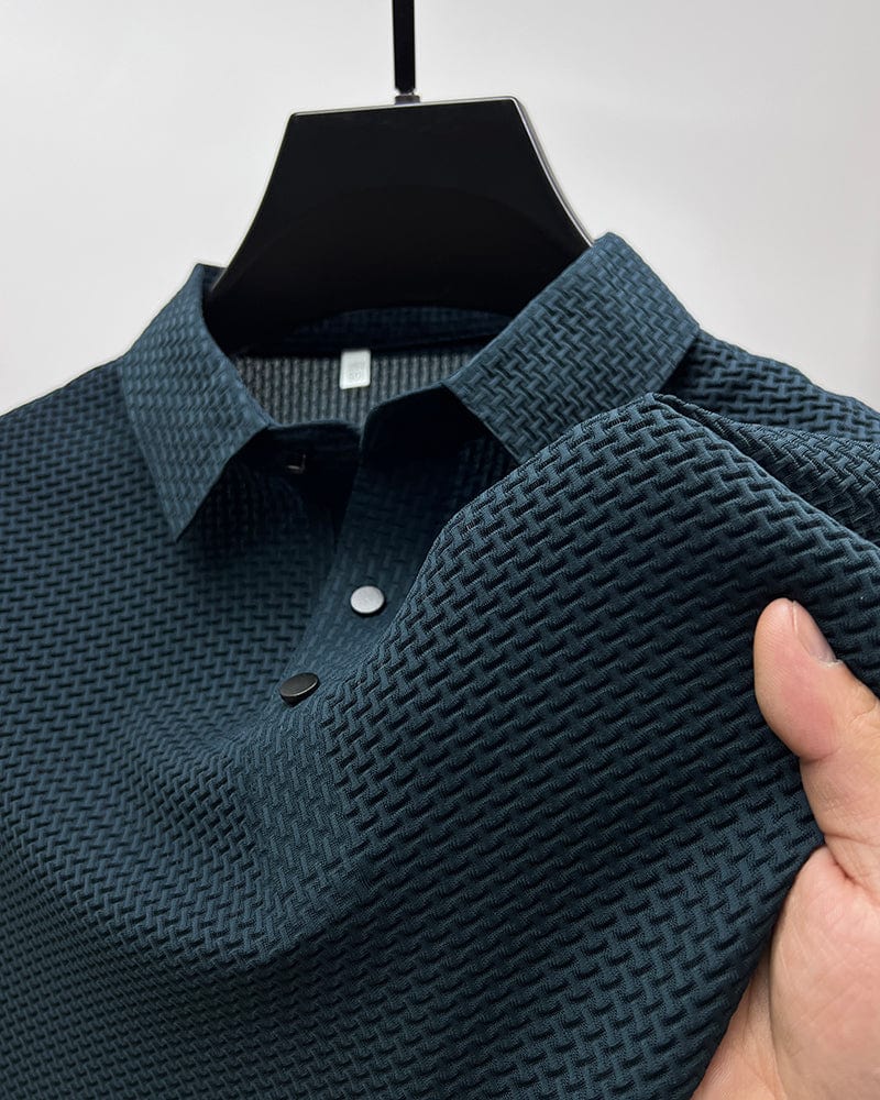Jax | Polo Texturé à Manches Courtes avec Boutons