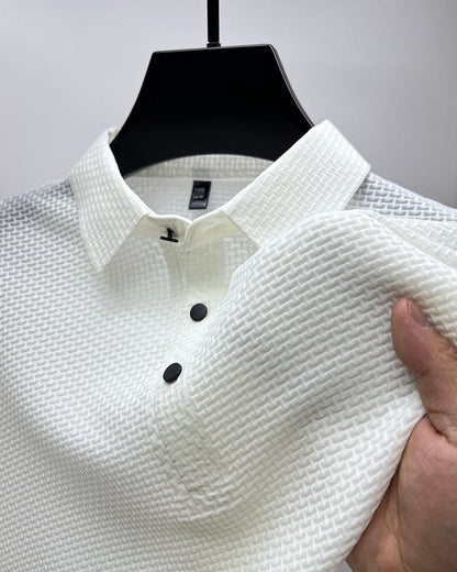 Jax | Polo Texturé à Manches Courtes avec Boutons