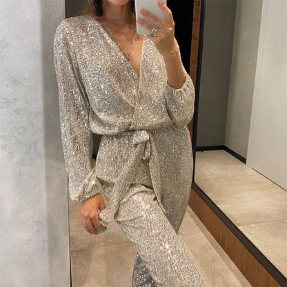 Heidi | Jumpsuit à paillettes stylé