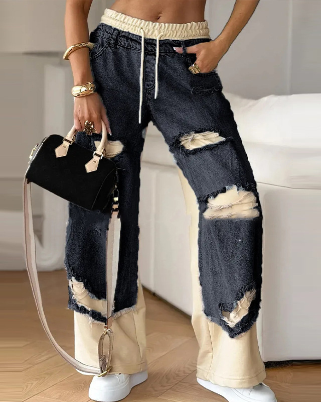 Lunaria | Jean Style avec Cordon Élastique