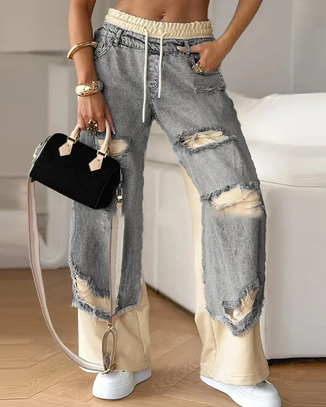 Lunaria | Jean Style avec Cordon Élastique