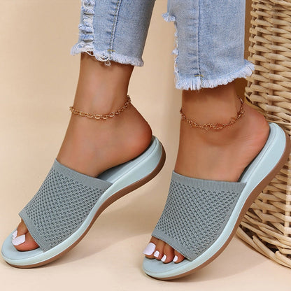 Sia | Sandales Mule en Maille Respirante