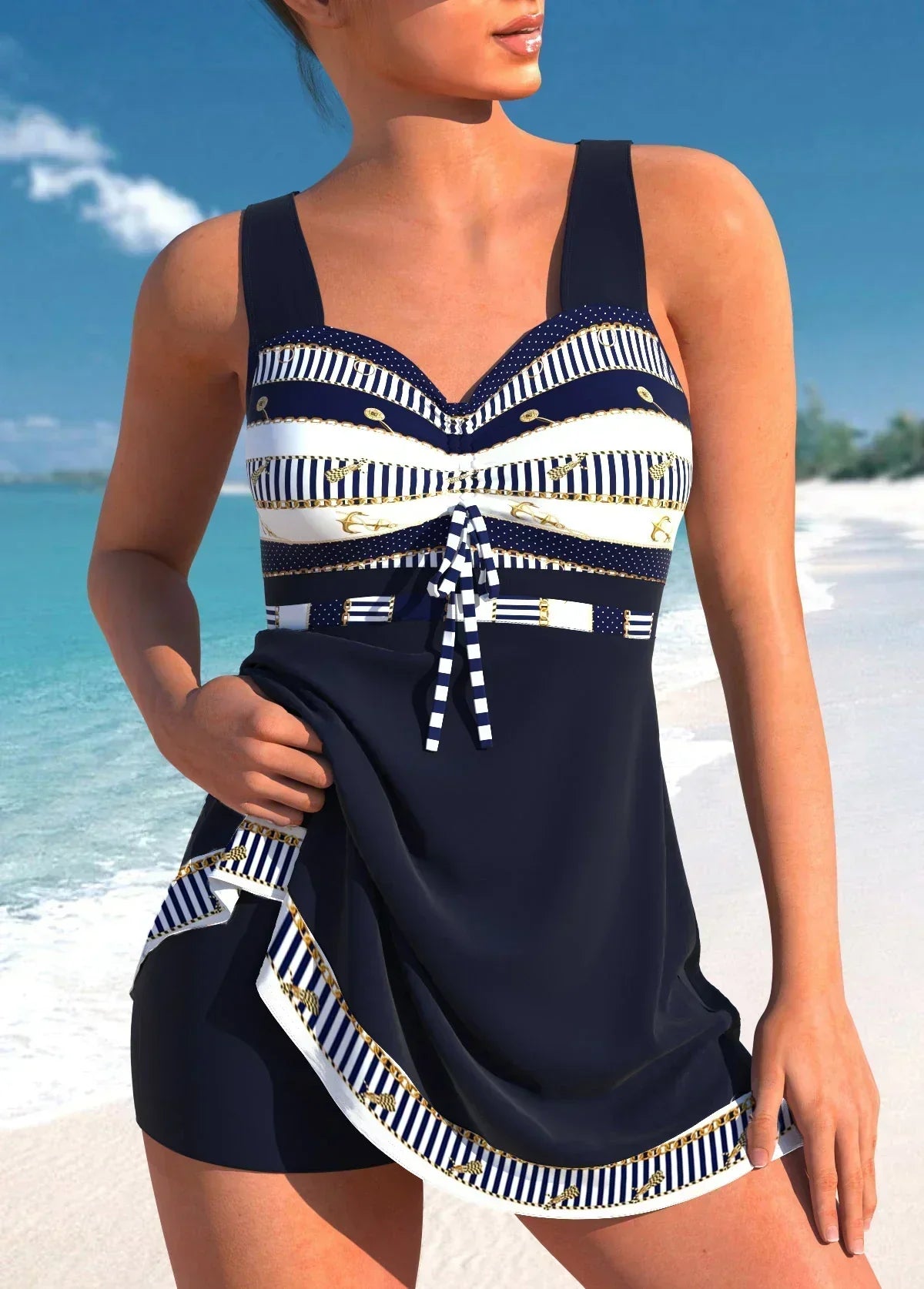 Veronica | Maillot de bain une pièce nautique